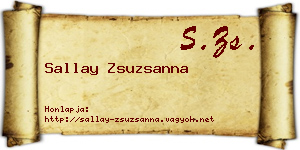 Sallay Zsuzsanna névjegykártya